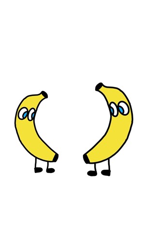 A banana next to a banana 🍌 #memes #banana #animation #animationshort #drawing #animatedshort