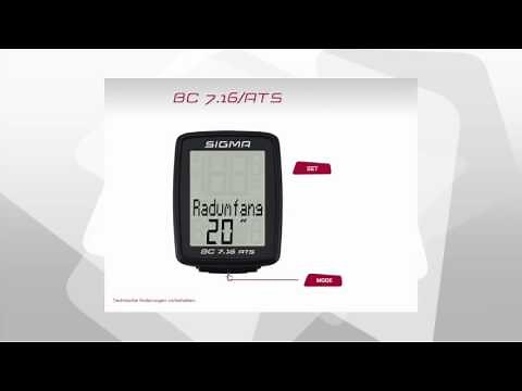 SIGMA SPORT // BC 7.16/ATS // Settings