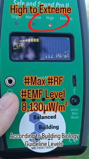 So what's the #RF level when you're over 500m from the #celltower? This reserve did not have line of sight in the location I was in but with a short walk you can just see the top of the monopole. Having a home in this area is better than living right next to it. | Balanced Building Biology