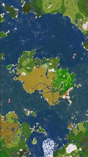 Minecraft Continent Island Seed With Lots Of Savanna Biome!