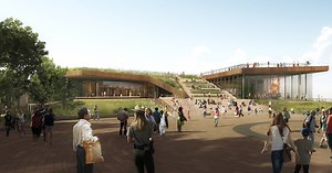 construction on new york city's statue of liberty museum is underway