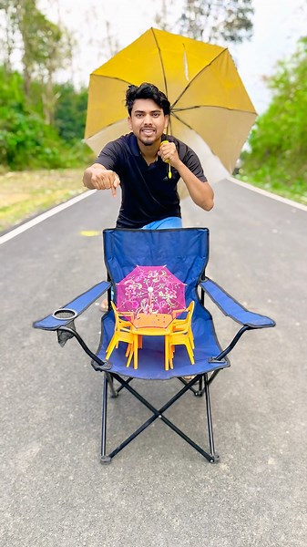 Small Toy Size chair Table Vs Camping chair 😀