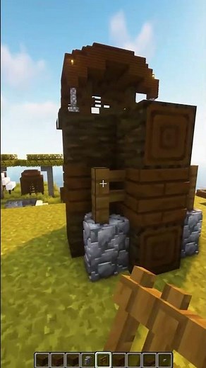 How To Make Mini Pillager Outpost In Minecraft🤯 #minecraft #shorts
