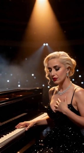 Lady Gaga's Emotional Piano Performance