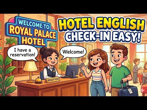 Learn English at a Hotel 🏨 | Real Check-in Conversation Practice (Easy ESL Listening & Speaking)