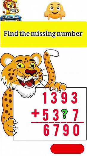 🐯 Find the Missing Number Challenge 🤯 Only Genius Can Solve | HM Ilm Hub