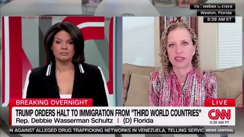 Rep Wasserman Schultz says Trump fails to blame himself for National Guard shooting