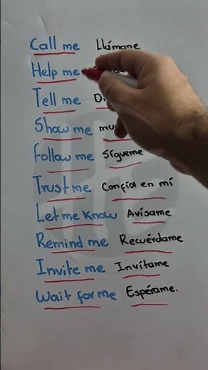 ¿Cómo usar call me, help me y tell me como un nativo? #InglésFácil #Speaking