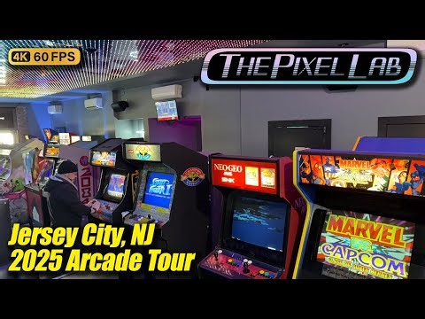 The Pixel Lab arcade tour (Jersey City NJ), new February 2025 full 4K walkthrough