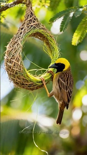 “Incredible Weaver Bird Building Its Nest | Cinematic Wildlife 4K