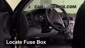 Interior Fuse Box Location: 2004 Volvo S60 2.5T AWD 2.5L 5 Cyl. Turbo