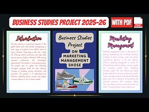 Marketing Management Project On Shoes For Class 12th CBSE 2025-26