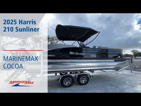Stunning Tritoon! 2025 Harris 210 Sunliner - MarineMax Cocoa