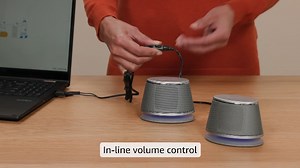 Watch Amazon Basics USB Plug-n-Play Computer Speakers on Amazon Live