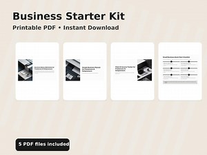 Business Starter Kit for Freelancers and Solopreneurs Printable Business Worksheets Planner and Client Tracker Instant Download - Etsy