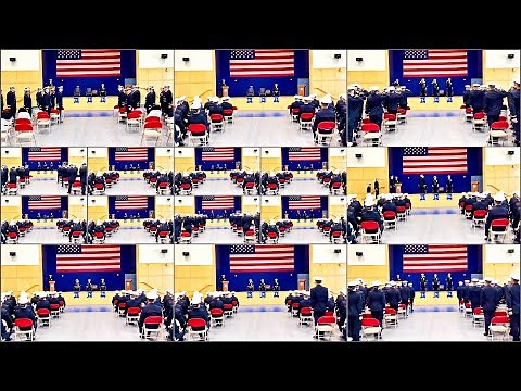US Navy Officer Candidate School (OCS) Class 01-25 Graduation Ceremony