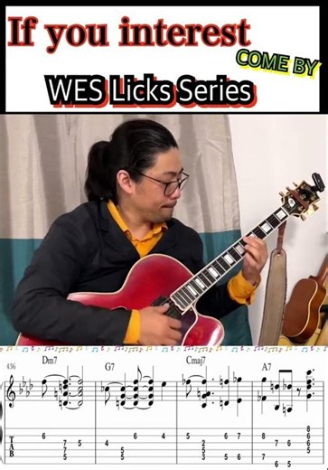 【初心者必見】Wes Montgomery の「必殺」フレーズを完全解説！【Jazz Guitar Lesson#16 4】#shorts