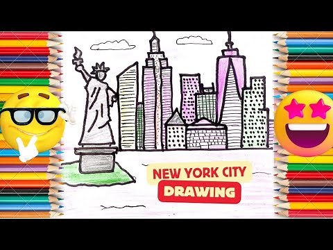 How to draw New York City - SHN Best Art
