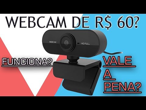 Webcam Boa e Barata???? - FullHD 1080P USB 360 graus Com Microfone e Redução de Ruído