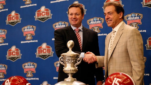 How did Nick Saban fare against the Oklahoma Sooners as a head coach?