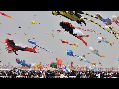 36th Int'l Kite Festival Bizarre kites fill E China skies