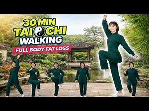 Tai Chi Walking for Weight Loss – 30 Min Walking Workout | Burn Fat at Home