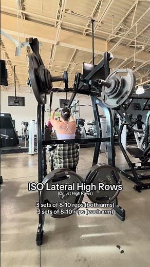 ISO Lateral High Rows (High Rows)