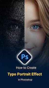 How to Create a Typo Portrait Effect in Adobe Photoshop Easy Graphics Tutorial