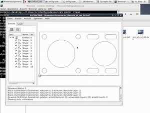 Linuxcnc DXF2Gcode ohne CAM zum Gcode direkt auf der Maschine
