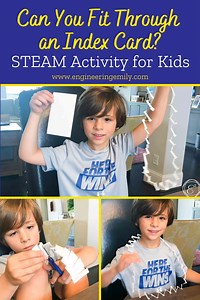 Can You Fit Through an Index Card? | STEAM Activity for Kids