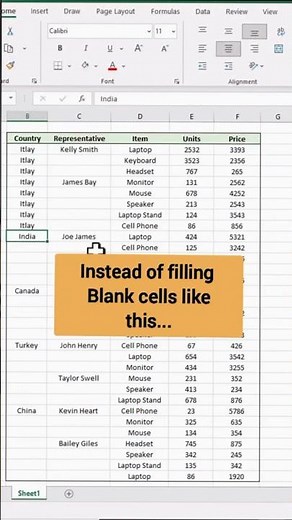 How to Fill Blank Cells in Excel Instantly!