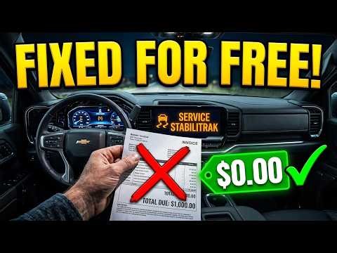 Chevy Silverado Service Stabilitrak? Try This $0 Fix Before Calling a Mechanic!