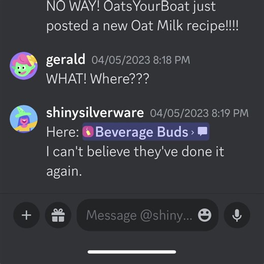 Big news: when you link to a Discord channel or message in chat, you now get a super nice clean embed(!) instead of a weird paragraph-length URL. An incredible new era has dawned. Go forth and clutter the chat less~ | Discord