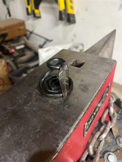 Hand Forged Leaf Pen Holder - Etsy