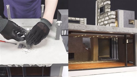 Mini House Model Creation from Foundation to Design