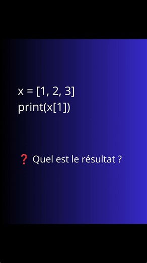 🐍 Quiz Python #7 : Connais-tu vraiment les indices des listes Python ?