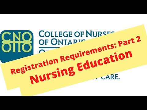 How to meet CNO requirements Part 2: Nursing Education