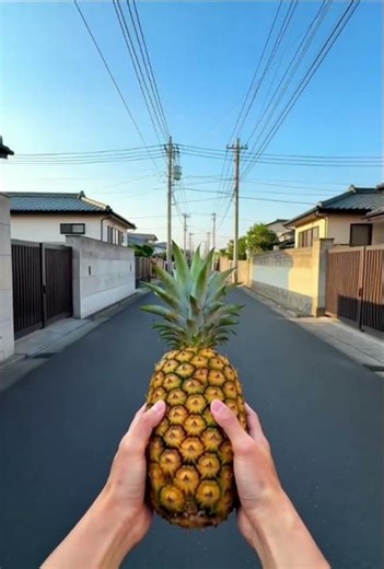 The Most Satisfying Pineapple Smash You’ll Ever See! 🍍🔨 #FruitLover#Shorts #Viral