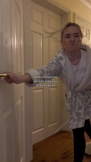 When a hearing person asks you to keep quiet... sorry mum! #oops #deaf #deaflife #foryou