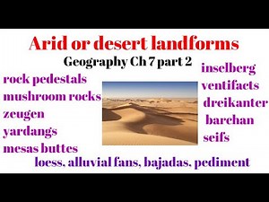 Geography Ch 7 Part 2/2 - Desert landforms