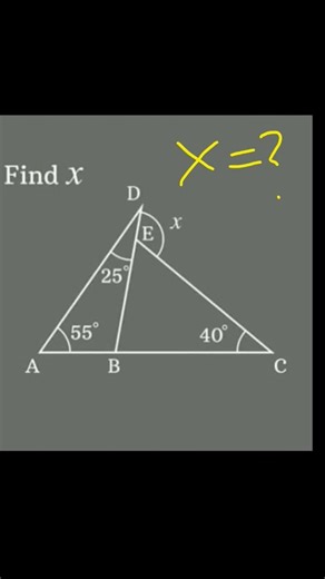 #mathematics #angle #findx #geometry #algebra