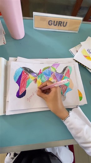 Bad art is better than AI: 6th grade fine art line combination project
