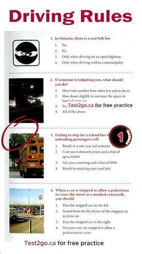 Driving test practice #quiz #quiz #ontariog1test