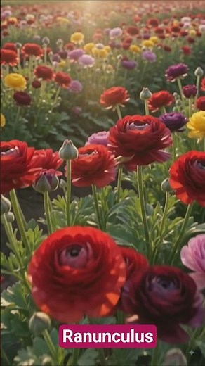 🌸 Ranunculus Flower Growth Journey | From Corm to Bloom in Stunning 4K | #garden #farmingtraditions
