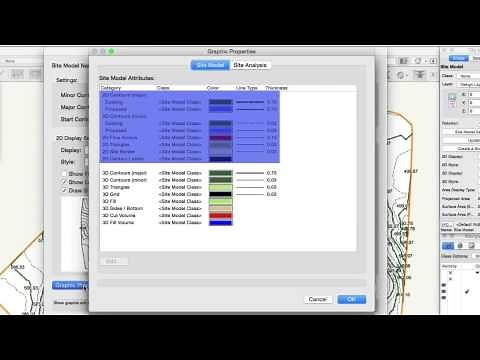 Site Model Graphic Properties