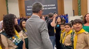 Entering the church sanctuary for the dedication service. | Pastor Ted Wilson