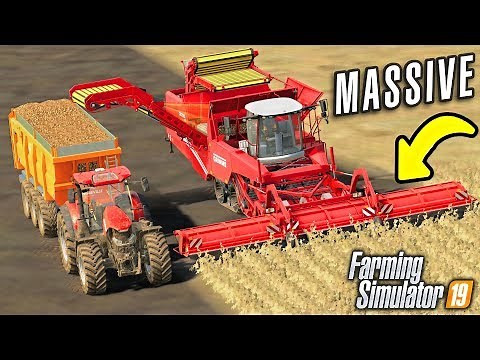 IT'S HERE! SATISFYING 9M POTATO HARVEST - Farming Simulator 19 (GROWERS FARM Ep 7)