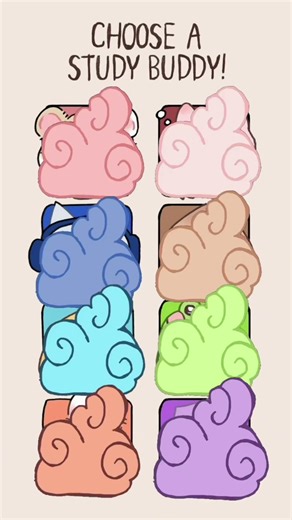 Have a great second semester! #cute #animation #studybuddy