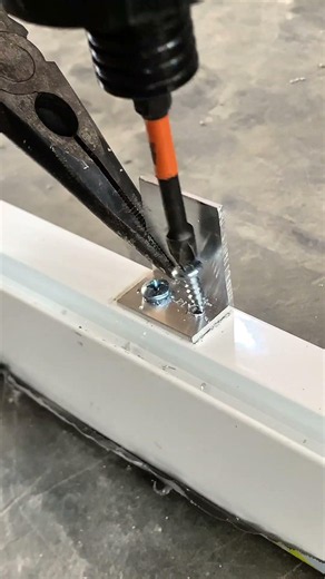 This is how installed the aluminum hollow spigot #fyp #aluminumtutorial