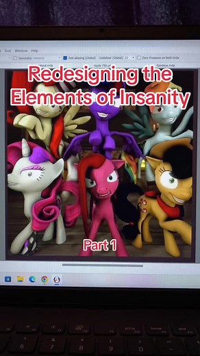 Redesigning the elements of insanity part 1 #rainbine #rainbowdash #mlp #mylittlepony #elementsofinsanity #fluttershout #fluttershy #art #digital #pony #blood #scary #creepy